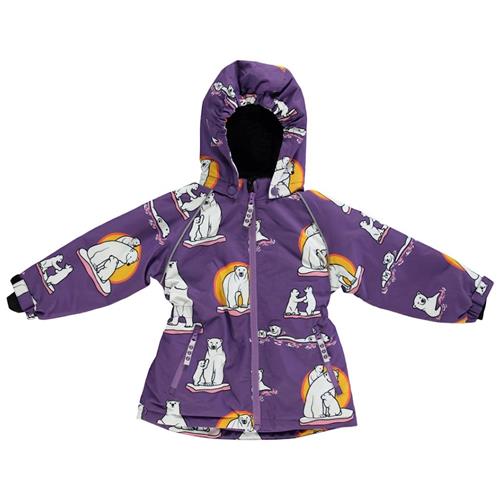 Småfolk Vinterjakke Polar Bears Purple Heart 1-2 Y  Lilla  1-2 år  Piger