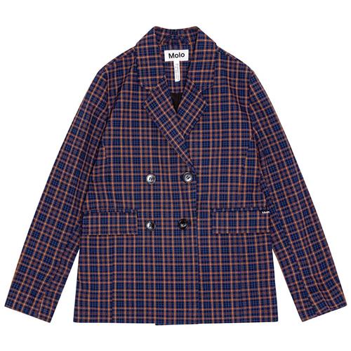 Molo Hawa Ternet Blazer Blå 110 cm  Blå  110 cm  Piger