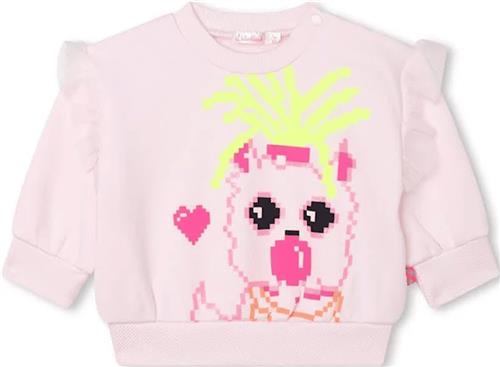 Billieblush Sweatshirt Med Tryk Lyserød 6 Months  Lyserød  6 måneder  Piger