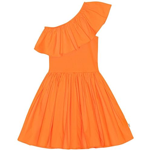 Molo GOTS Chloey Kjole Mango Tango 92/98 cm  Orange.  92/98 cm  Piger