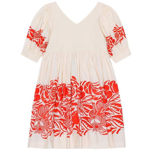 Molo GOTS Camilo Kjole Folklore 134/140 cm  Creme  134/140 cm  Piger