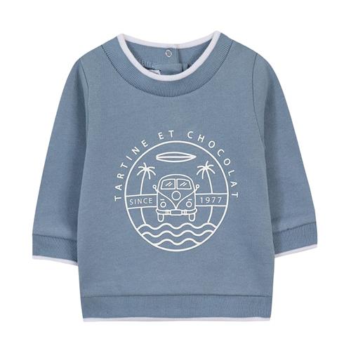 Tartine et Chocolat Sweatshirt Blueberry 1 Y  Blå  1 år  Drenge