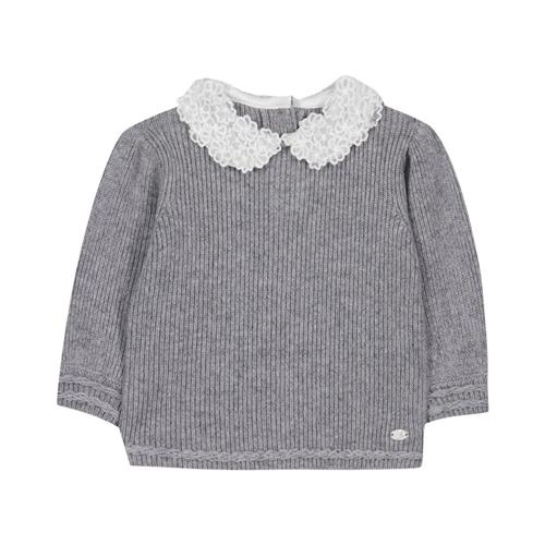Tartine et Chocolat Uldtrøje Heather Grey 9 months  Grå  9 måneder  Piger