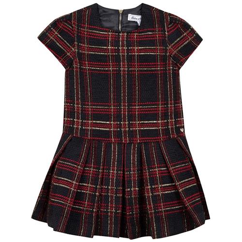 Tartine et Chocolat Navy Jacquard Lurex-kjole 12 Y  Marineblå  12 år  Piger