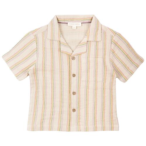 Louise Misha Alov Stribet Skjorte Multi Rainbow Line 10 Y  Beige  10 år  Drenge