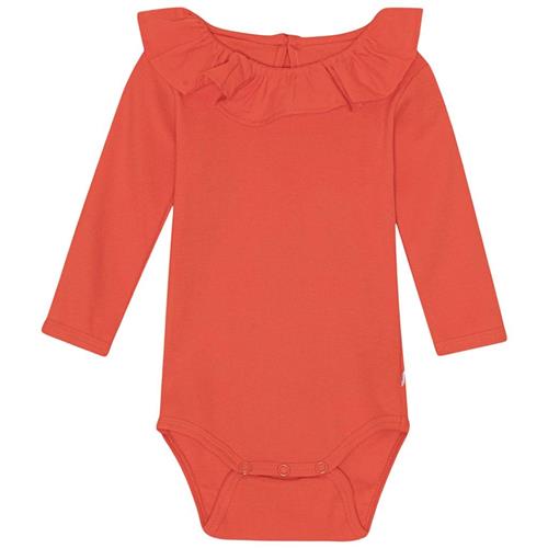 Molo GOTS Faye Babybody Red Clay 62 cm  Rød  62 cm  Piger