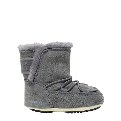Moon Boot Krybbe Ruskind Sne Støvler Dark Grey 19-20 EU  Grå  19-20 EU  Drenge