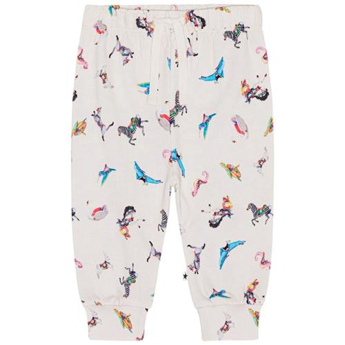 Molo GOTS Simeon Joggingbukser Carousel Mini 80 cm  Beige  80 cm  Piger