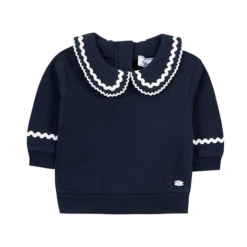 Tartine et Chocolat Sweatshirt i bomuldsblanding Navy 4 Y  Marineblå  4 år  Piger