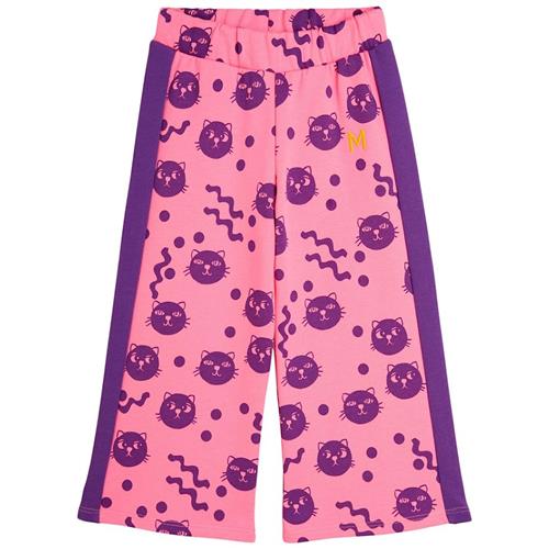 Mini Rodini Pink Squiggly Cats Sweatpants 140/146 cm  Lyserød  140/146 cm  Drenge, Piger
