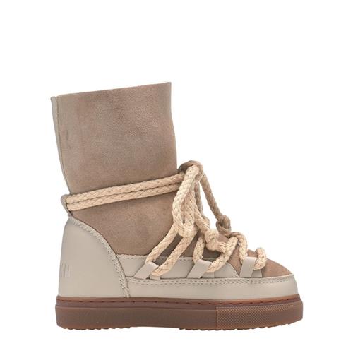 Inuikii Lambskin Cow Leather Snow Boots Beige 30 EU  Beige  30 EU  Piger