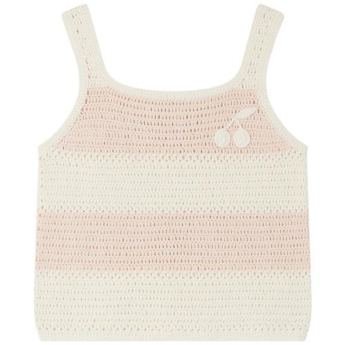 Bonpoint Cap Stribet Strikket Tanktop Lyserød 10 Y  Lyserød  10 år  Piger