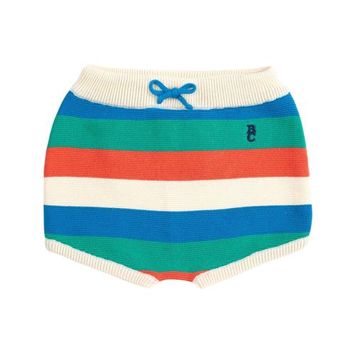 Bobo Choses Striped Baby Strikkede Shorts Offwhite 12 months  Creme  12 måneder  Drenge, Piger