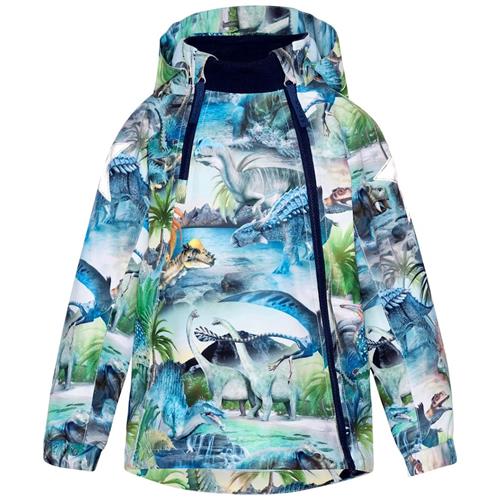 Molo Hopla Jakke Dino Fantastic 80 cm  Blå  80 cm  Drenge, Piger
