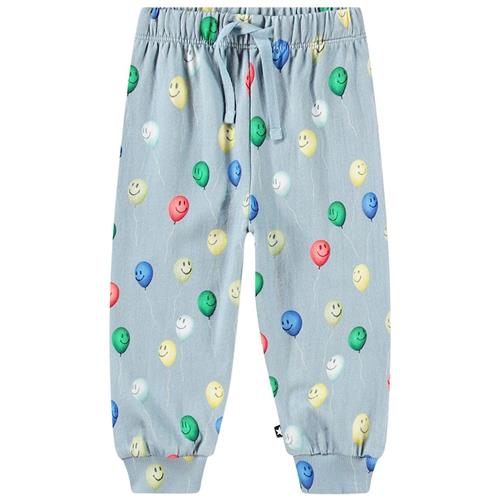 Molo GOTS Simeon Joggingbukser Smiling Balloons 62 cm  Blå  62 cm  Drenge, Piger