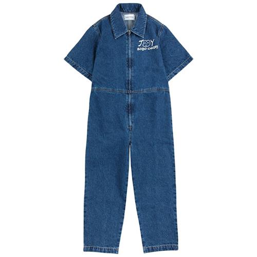 Bobo Choses Smiling Overall I Denim Blue 2-3 Y  Blå  2-3 år  Piger