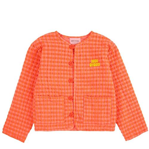 Bobo Choses Vichy Vatteret Jakke Orange 2-3 Y    2-3 år  Piger
