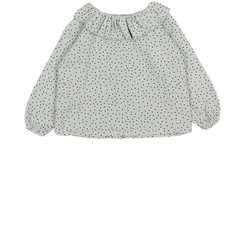 búho Prikket Bluse Eucalyptus 9 Months  Grå  9 måneder  Piger