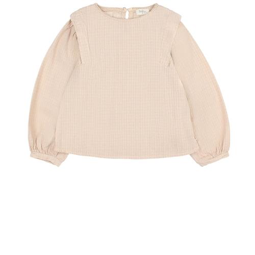 búho Bluse Med Knaplukning Macadamia 6 Y  Beige  6 år  Piger