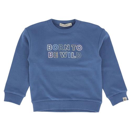 Gullkorn Born To Be Wild Sweater Blue Steel 116 cm  Blå  116 cm  Drenge, Piger
