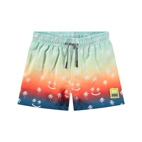 Molo Niko Board Shorts Palmtree Smile 92/98 cm  Blå  92/98 cm  Drenge, Piger