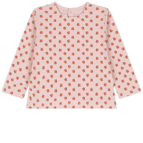 Petit Bateau Blomstret Langærmet T-shirt Lyserød 3 Months  Lyserød  3 måneder  Piger