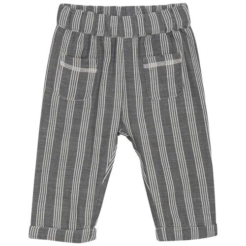 Minymo Stribet Babybukser Blue Nights 74 cm  Blå  74 cm  Drenge