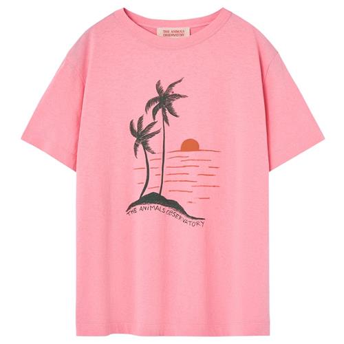 The Animals Observatory Big Rooster Kid T-shirt Pink 3 Y  Lyserød  3 år  Piger