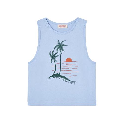 The Animals Observatory Frog Kid Tank Top Soft Blue 10 Y  Blå  10 år  Drenge, Piger