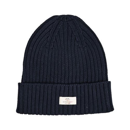Copenhagen Colors Cotton Knitted Classic Beanie  Navy Navy 53/54 cm  Marineblå  53/54 cm  Drenge, Piger