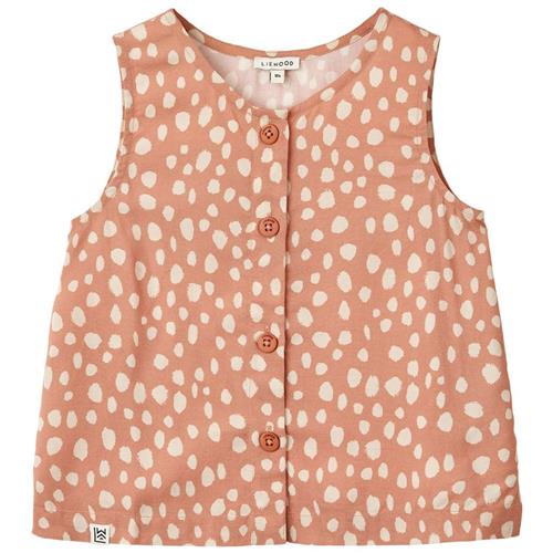 Liewood Rosanna Mønstret Top Leo Spots/Tuscany Rose 104cm  Lyserød  104 cm  Piger