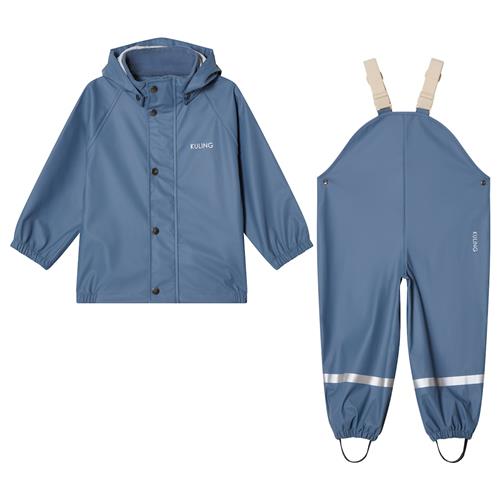 Kuling San Marino Uforet Regnsæt Flintstone Blue  74/80 cm Rain Blå  74/80 cm  Drenge, Piger