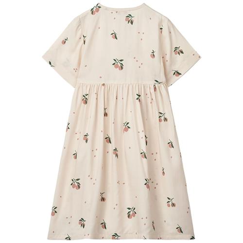 Liewood Cleo Kortærmet Kjole Peach Sea Shell 104cm  Creme  104 cm  Piger