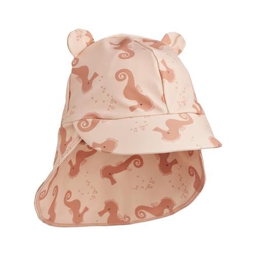 Liewood Senia Solhat Med Ører Seahorse Apple Blossom 3-6 months  Creme  3-6 måneder  Drenge, Piger