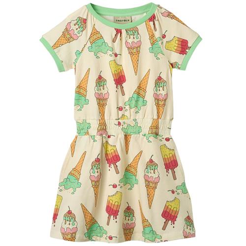 Småfolk Ice Cream Kjole Marshmallow 1-2 Y  Creme  1-2 år  Piger