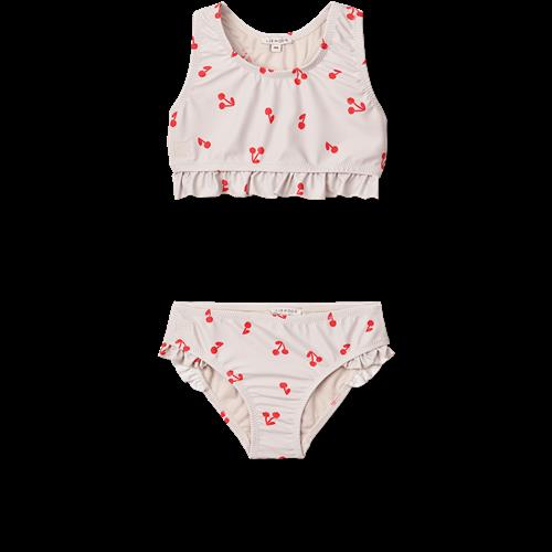 Liewood Bellamy Bikini-sæt Cherries Sandy 110 cm  Creme  110 cm  Piger