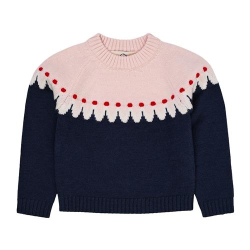Copenhagen Colors Cupcake Classic Jumper Navy Combi 86 cm  Marineblå  86 cm  Drenge, Piger