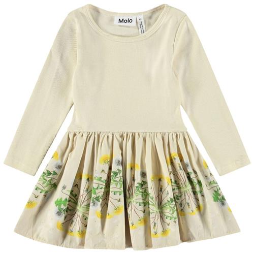 Molo Candi Long-Sleeved Dress Baby Dandelion 80 cm  Beige  80 cm  Piger