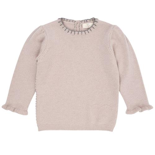 Copenhagen Colors Cashmere Bluse Beige 122 cm  Beige  122 cm  Drenge, Piger