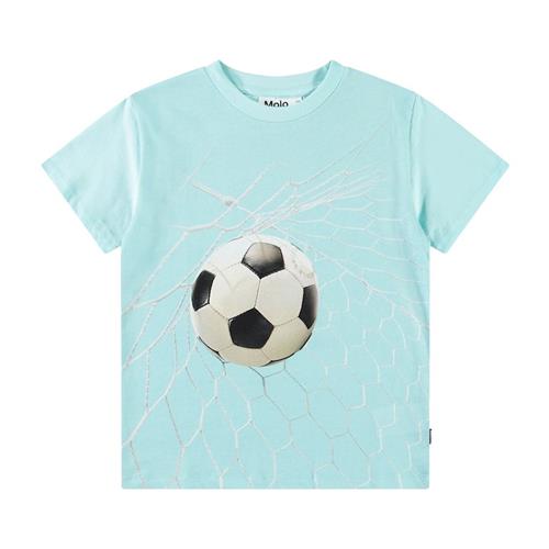 Molo Rame Short Sleeve T-Shirt Goal Time Blue 116 cm  Blå  116 cm  Drenge