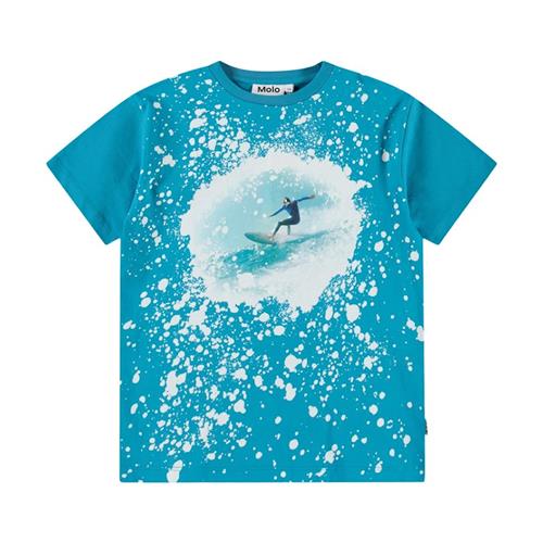 Molo Riley Short Sleeve T-Shirt Blue Surf 98 cm  Blå  98 cm  Drenge