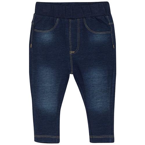 Minymo Sweat Denim Leggings Parisian Night 68 cm  Blå  68 cm  Piger