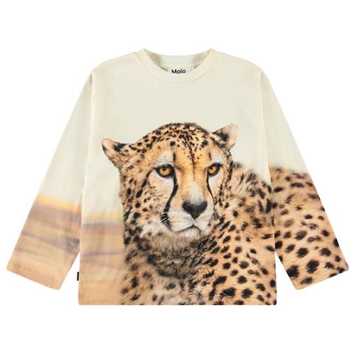 Molo Rollo Long-Sleeved T-Shirt Big Cheetah Light 92 cm  Beige  92 cm  Drenge