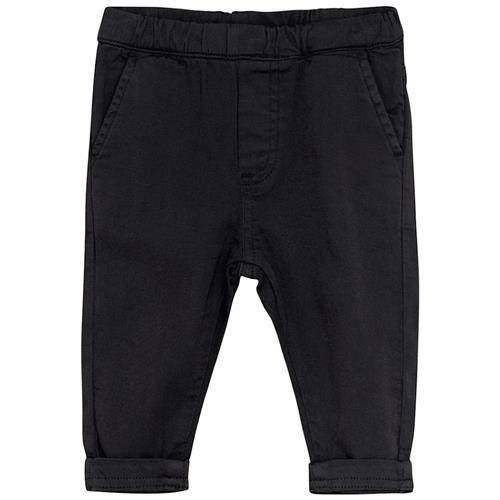 Minymo Plain Twill Bukser Dark Navy 56 cm  Blå  56 cm  Drenge