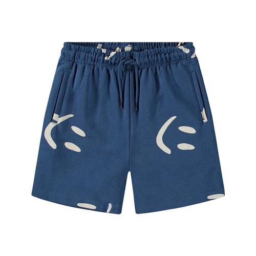 Molo Amil Soft Pants Big Smiles Blue 110 cm  Blå  110 cm  Drenge