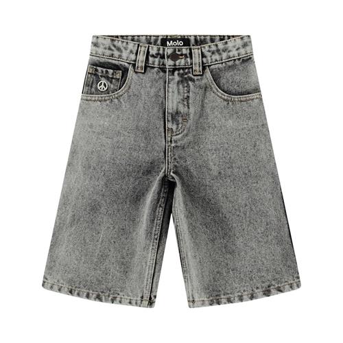 Molo Alpha Woven Shorts Grey Stonewash 134 cm  Grå  134 cm  Drenge