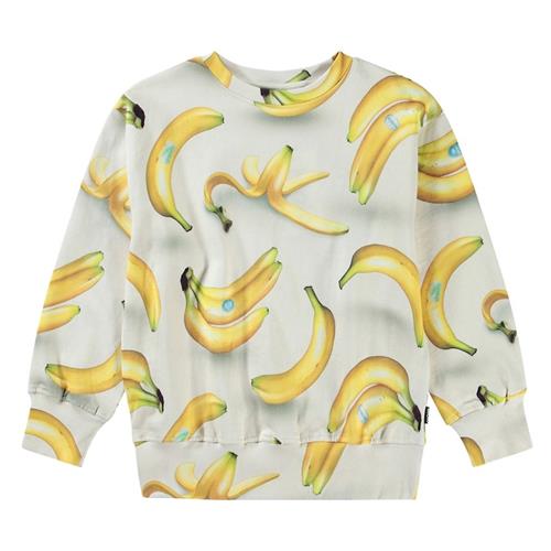 Molo Mattis Sweatshirt Bananas 116 cm  Beige  116 cm  Drenge