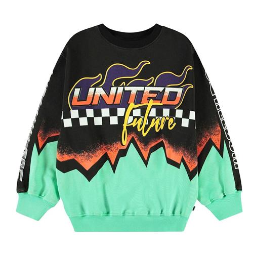 Molo Monti Sweatshirt Future United 164 cm  Sort  164 cm  Drenge
