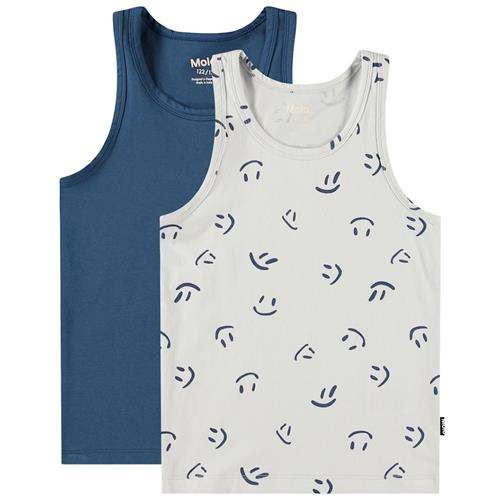 Molo Jayden 2-Pack Tank Top Best Sky 92/98 cm  Marineblå  92/98 cm  Drenge