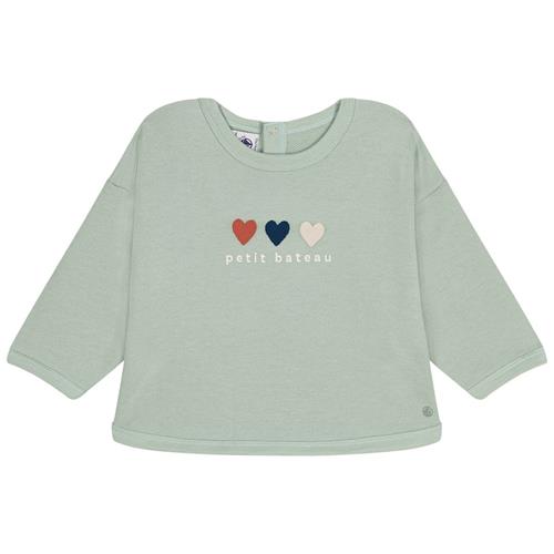 Petit Bateau Baby Sweatshirt Grøn 3 Months  Grøn  3 måneder  Drenge